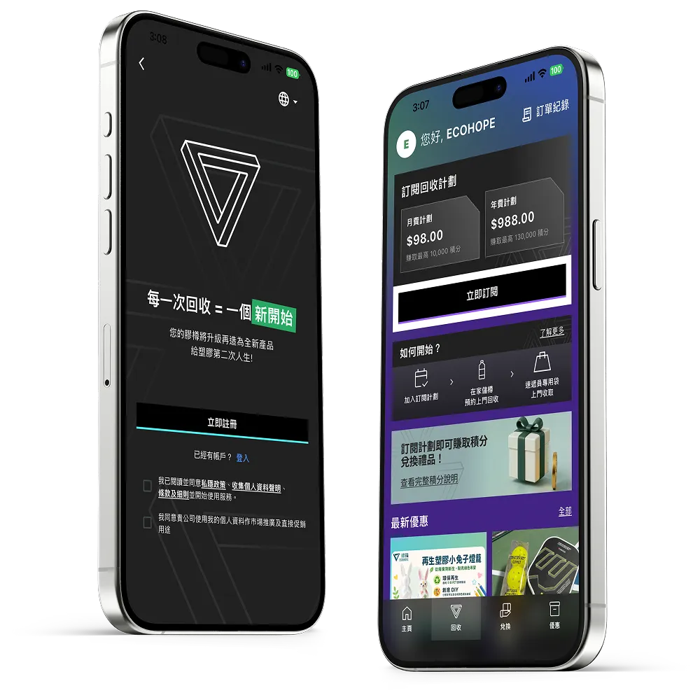 ECOHOPE App 介面